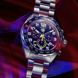 Tag Heuer Formula 1 Gulf Edition Chronograph Blue Dial Silver Steel Strap Watch for Men - CAZ101AT.BA0842 Buy Now By Tag Heuer