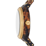 Michael Kors Runway Three-Hand Brown Dial Two Tone Steel Strap Watch for Women - MK7354 Buy Now By Michael Kors
