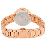 Shop Movado Bold Crystal Pave Rose Gold Dial Rose Gold Steel Strap Watch For Women - 3600493 in USA