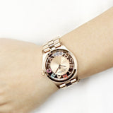 Marc Jacobs Henry Skeleton Rose Gold Dial Rose Gold Steel Strap Watch for Women - MBM3264 Buy Now By Marc Jacobs
