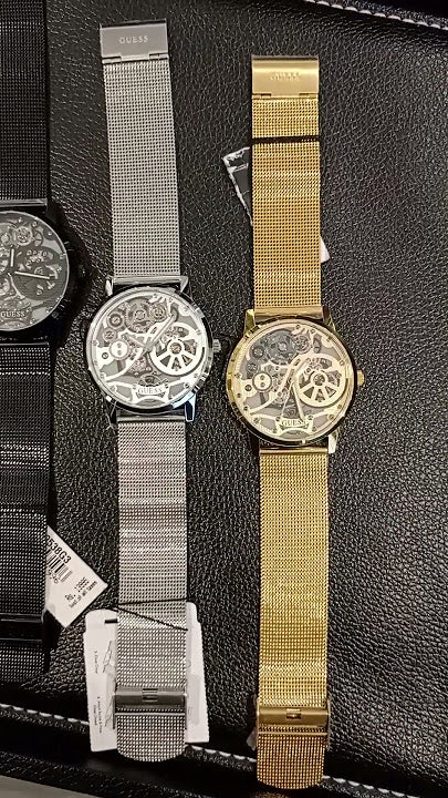 Guess Tailor Multifunction Gold Dial Gold Mesh Bracelet Watch for Men - GW0368G2 Buy Now By Guess