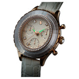 Swarovski Octea Chrono Crystals White Dial White Leather Strap Watch for Women - 5671150 Buy Now By Swarovski