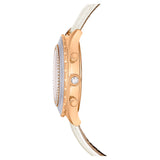 Swarovski Octea Chrono Crystals White Dial White Leather Strap Watch for Women - 5671150 Buy Now By Swarovski