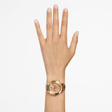 Swarovski Octea Lux Chrono Brown Gold Dial Brown Leather Strap Watch for Women - 5632260 Buy Now By Swarovski