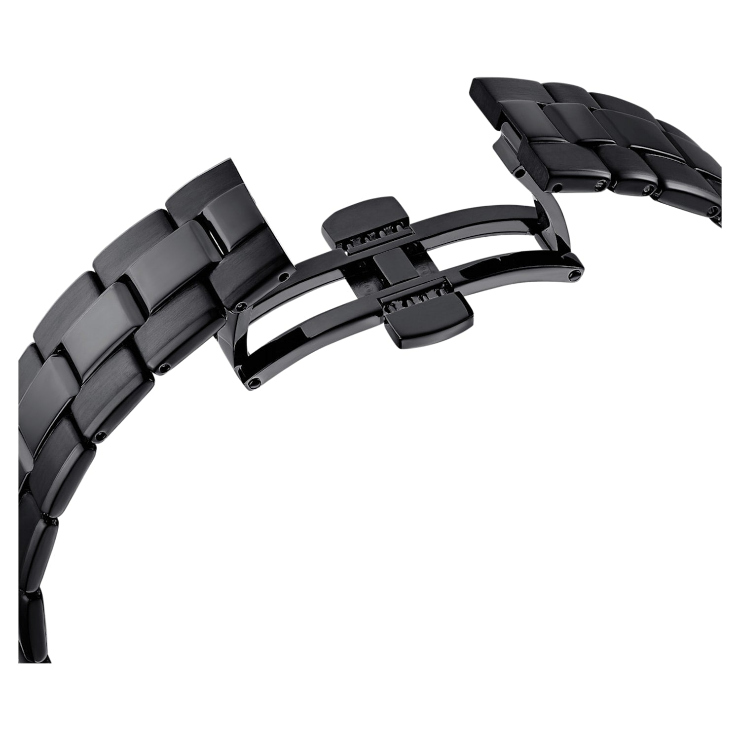 Swarovski Octea Lux Sport Black Dial Black Steel Strap Unisex Watch - 5610472