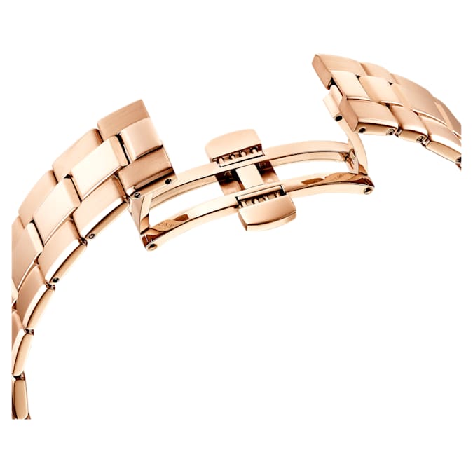 Shop Swarovski Octea Lux Sport Chronograph Black Dial Rose Gold Steel Strap Watch for Women - 5610478 in USA