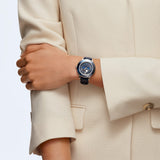 Swarovski Octea Lux Moon Crystal Blue Dial Blue Leather Strap Watch for Women - 5516305 Buy Now By Swarovski