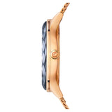Swarovski Octea Nova Black Dial Rose Gold Mesh Bracelet Watch for Women - 5430424 Buy Now By Swarovski