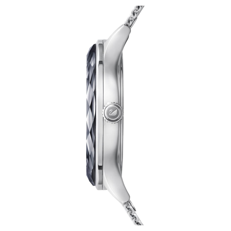 Swarovski Octea Nova Black Dial Silver Mesh Bracelet Watch for Women - 5430420 Buy Now By Swarovski