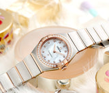 Omega Constellation Quartz Diamonds Mother of Pearl Dial Two Tone Steel Strap Watch for Women - 131.25.25.60.55.001