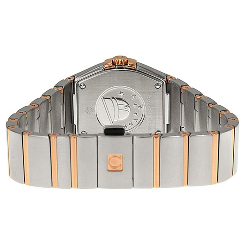 Shop Omega Constellation Diamonds Mother of Pearl Dial Two Tone Steel Strap Watch for Women - 123.25.27.60.55.006 in USA