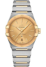 Shop Omega Constellation Manhattan Yellow Dial Two Tone Steel Strap Watch for Women - 131.20.28.60.08.001 in USA