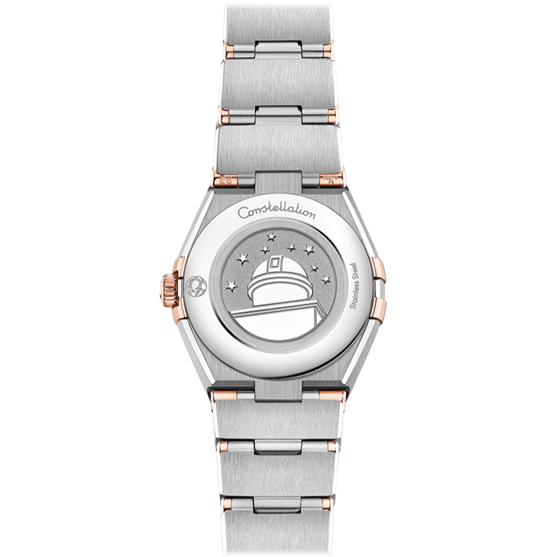 Shop Omega Constellation Quartz Diamonds Mother of Pearl Dial Two Tone Steel Strap Watch for Women - 131.25.25.60.55.001 in USA