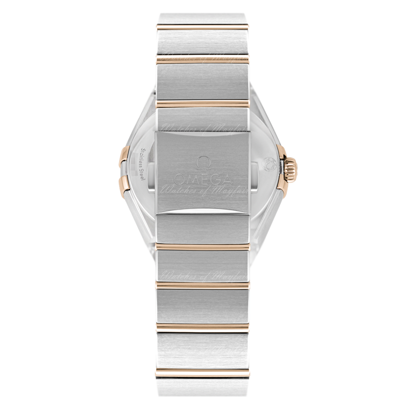 Shop Omega Constellation Manhattan Mother of Pearl Dial Two Tone Steel Strap Watch for Women - 131.20.28.60.55.002 in USA