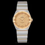 Shop Omega Constellation Manhattan Yellow Dial Two Tone Steel Strap Watch for Women - 131.20.28.60.08.001 in USA