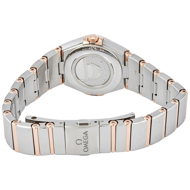 Shop Omega Constellation Quartz Brown Dial Silver Steel Strap Watch for Women - 131.20.25.60.13.001 in USA
