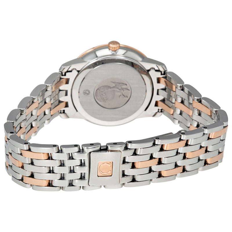 Shop Omega De Ville Prestige Quartz Diamonds Silver Dial Two Tone Steel Strap Watch for Women - 424.25.27.60.52.001 in USA