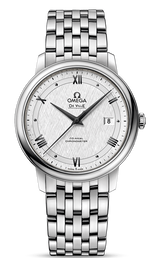 Shop Omega De Ville Prestige Co Axial Automatic White Dial Silver Steel Strap Watch for Men - 424.10.40.20.02.005 in USA