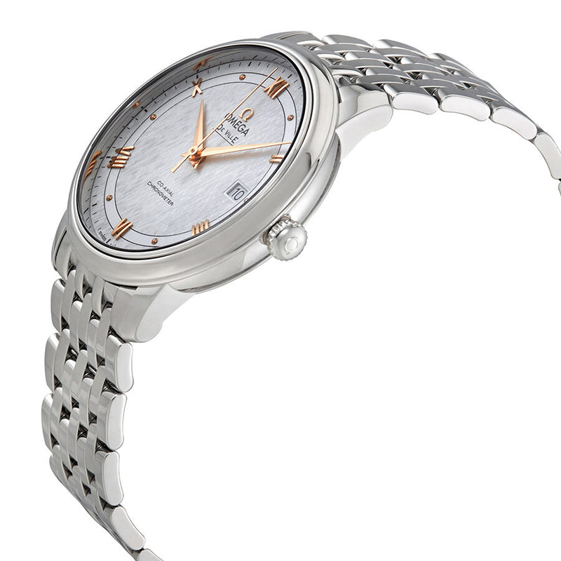 Shop Omega De Ville Prestige Co Axial Silver Dial Silver Steel Strap Watch for Men - 424.10.40.20.02.004 in USA