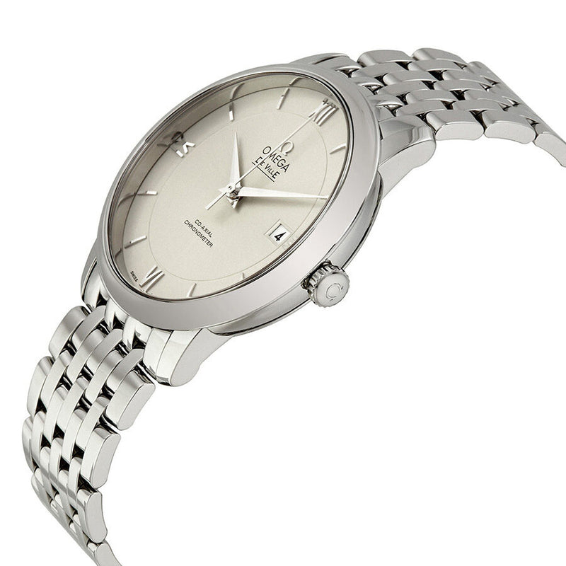 Shop Omega De Ville Prestige Co-Axial Silver Dial Silver Steel Strap Watch for Men - 424.10.40.20.02.003 in USA