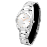 Shop Omega Seamaster Aqua Terra Quartz Diamond Silver Dial Silver Steel Strap Watch for Women - 220.10.28.60.54.001 in USA