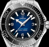 Shop Omega Seamaster Planet Ocean 6000M Co Axial Master Chronometer Blue Dial Silver Steel Strap Watch for Men - 21530462103001 in USA
