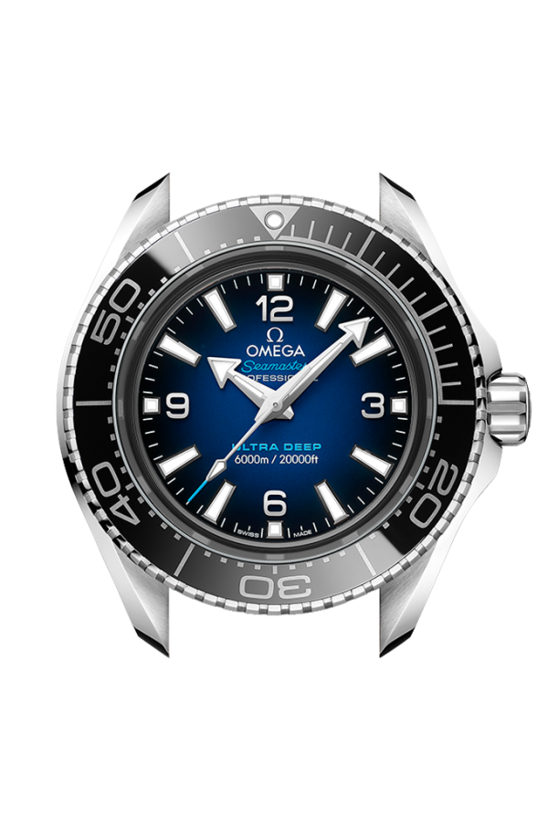 Shop Omega Seamaster Planet Ocean 6000M Co Axial Master Chronometer Blue Dial Silver Steel Strap Watch for Men - 21530462103001 in USA