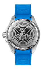Shop Omega Planet Ocean 6000M Co Axial Master Chronometer 45.5mm Blue Dial Black Rubber Strap Watch for Men - 21532462103001 in USA