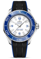 Shop Omega Planet Ocean 6000M Co Axial Master Chronometer 45.5mm White Dial Black Rubber Strap Watch for Men - 21532462104001 in USA