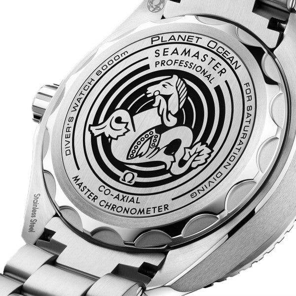 Shop Omega Planet Ocean 6000M Co Axial Master Chronometer 45.5mm White Dial Silver Steel Strap Watch for Men - 21530462104001 in USA