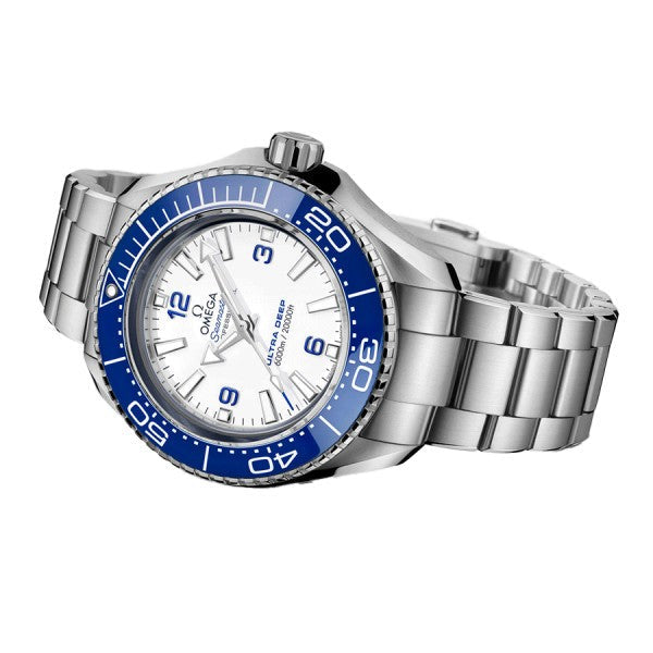 Shop Omega Planet Ocean 6000M Co Axial Master Chronometer 45.5mm White Dial Silver Steel Strap Watch for Men - 21530462104001 in USA