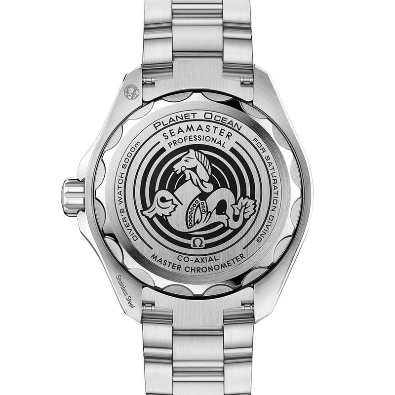 Shop Omega Seamaster Planet Ocean 6000M 45.5mm Black Dial Silver Steel Strap Watch for Men - 21530462106001 in USA