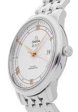 Shop Omega De Ville Prestige Co Axial Silver Dial Silver Steel Strap Watch for Men - 424.10.40.20.02.004 in USA