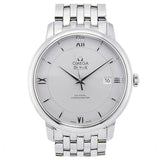 Shop Omega De Ville Prestige Co-Axial Silver Dial Silver Steel Strap Watch for Men - 424.10.40.20.02.003 in USA