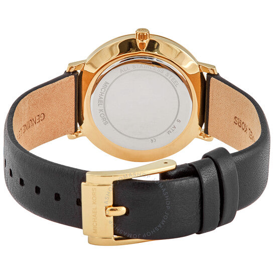 Michael Kors Pyper Black Dial Black Leather Strap Watch For Women - MK2747 Buy Now By Michael Kors