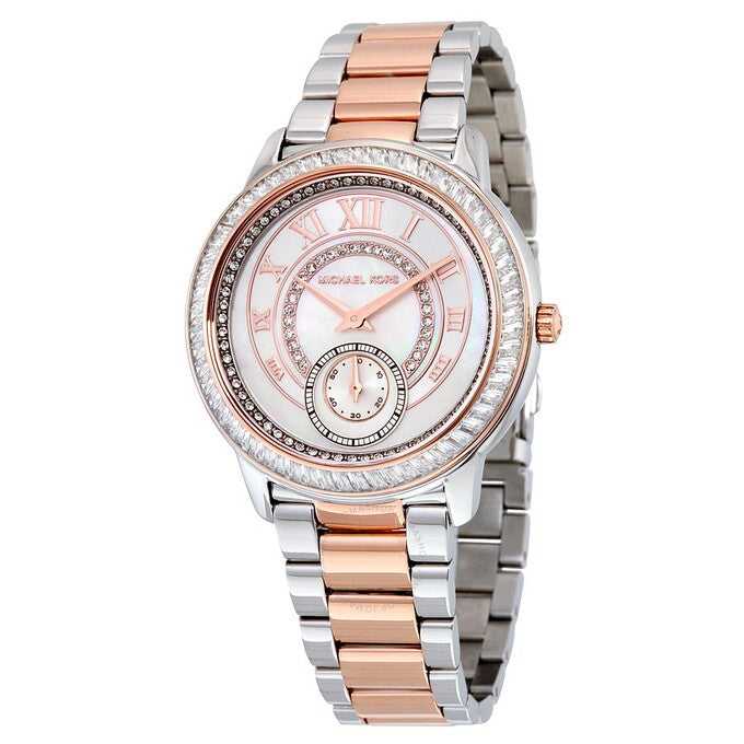 Michael Kors Madelyn Silver Dial Two Tone Steel Strap Watch for Women - MK6288 Buy Now By Michael Kors