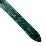 Gucci Grip Quartz Silver Dial Green Leather Strap Watch For Women - YA157404 Buy Now By Gucci