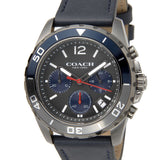 Coach Kent Grey Dial Blue Leather Strap Watch for Men - 14602558 Buy Now By Coach