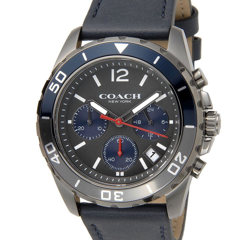 Coach Kent Grey Dial Blue Leather Strap Watch for Men - 14602558 Buy Now By Coach