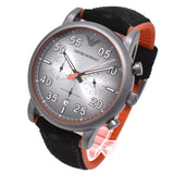 Emporio Armani Chronograph Quartz Grey Dial Black Leather Strap Watch For Men - AR11174 Buy Now By Emporio Armani