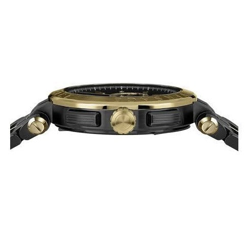 Versace Aion Chronograph Black Dial Black Steel Strap Watch for Men - VE1D01620 Buy Now By Versace