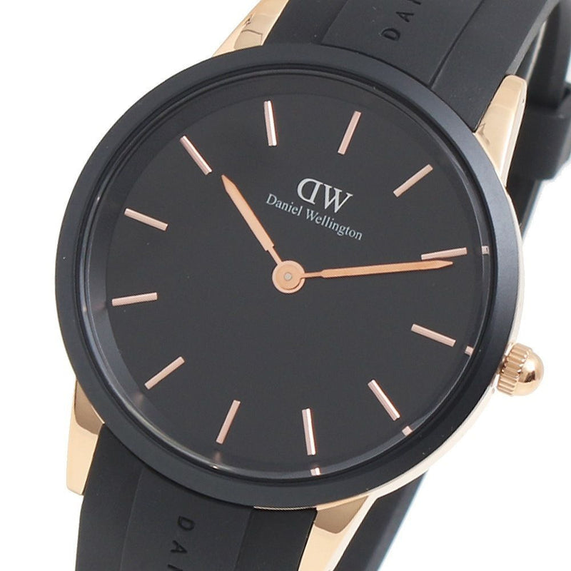 Daniel Wellington Iconic Motion Black Dial Black Rubber Strap Watch For Men - DW00100425 Buy Now By Daniel Wellington