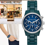Michael Kors Bradshaw Chronograph Blue Dial Blue Steel Strap Watch For Men - MK6722 Buy Now By Michael Kors
