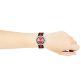 Gucci Grip Quartz Chronograph Red Dial Two Tone NATO Strap Watch for Men - YA157304 Buy Now By Gucci