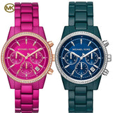 Michael Kors Bradshaw Chronograph Blue Dial Blue Steel Strap Watch For Men - MK6722 Buy Now By Michael Kors