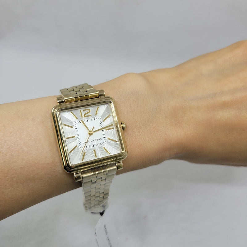 Marc Jacobs Vic Silver Dial Gold Steel Strap Watch for Women - MJ3462 Buy Now By Marc Jacobs