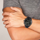 Hugo Boss Grand Prix Black Dial Black Leather Strap Watch for Men - 1513474 Buy Now By Hugo Boss
