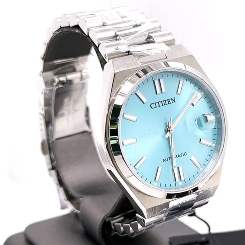Citizen Tsuyosa Automatic Turquoise Dial Silver Steel Strap Watch For Men - NJ0151-88M Buy Now By Citizen