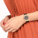 Shop Guess Venus Diamonds Black Dial Black Rubber Strap Watch for Women - GW0118L2 in USA
