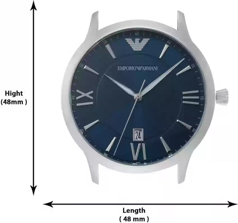 Emporio Armani Giovanni Quartz Blue Dial Silver Steel Strap Watch For Men - AR11227 Buy Now By Emporio Armani